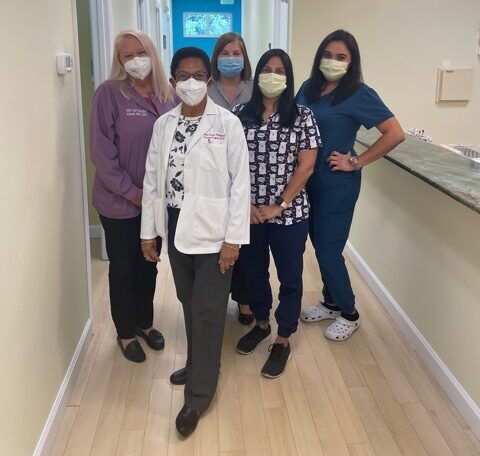 Standing by to give flu vaccine