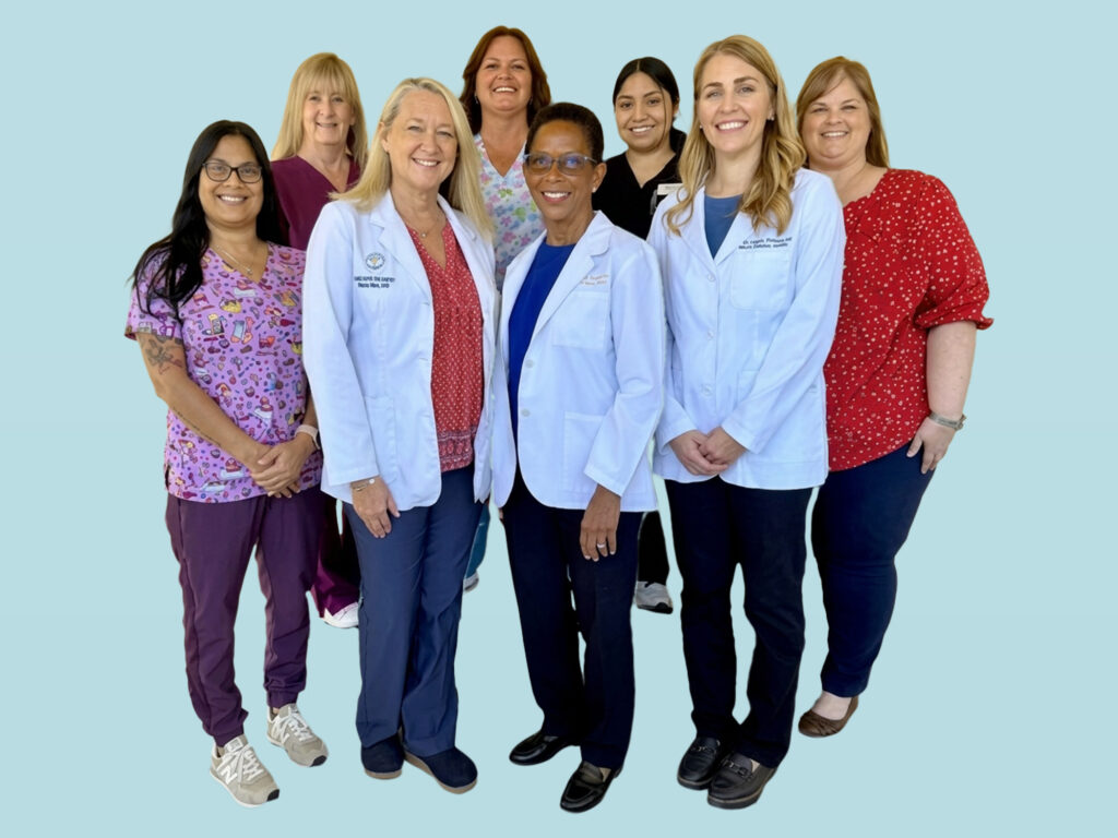 West Coast Pediatrics physicians and staff gathered for a team photo